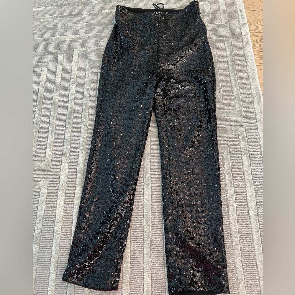 Sequin black pants